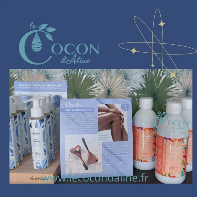 🌿 Envie de légèreté et de bien-être ? 🌿 
Offrez à votre corps un soin complet avec la gamme minceur Oxalia ✨ 

✔ On élimine avec le Draineur Oxalia pour un effet détox et une silhouette affinée. 
✔ On booste la circulation avec la Gelée Fraîcheur qui tonifie et raffermit. 
✔ On hydrate avec l’Huile Anti-Vergetures, pour une peau douce et sublimée. 

💖 Un rituel naturel & efficace pour révéler votre beauté et vous sentir bien dans votre peau ! 

📍 Retrouvez ces pépites à l’Institut Le Cocon d’Aline et faites de votre bien-être une priorité !

Le Cocon d'Aline
👩‍🎓Esthéticienne diplômée d'état.
🎓 Formations par @oxalia.officiel
📍ZAC des Étangs
13920 Saint Mitre Les Remparts.
♿ Accès PMR
🚙 Parking réservé à la clientèle devant l'institut.

#lecocondaline #estheticienne #esthetique #beaute #beauty #lacherprise #skyncare #routinebeaute #cosmetique
#cosmetiquebio #biobyoxalia #greenbeauty #institutdebeauté #massage #discoverunder5k #saintmitrelesremparts #stmitrelesremparts #istres #istresmaville #martigues #martiguescoeurdeville #fossurmer #arles #miramas #marignane #vitrolles #chateauneuflesmartigues #cotebleue #salondeprovence #saintmartindecrau